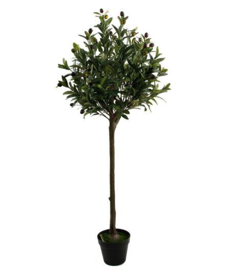 125cm Faux Potted Olive Tree