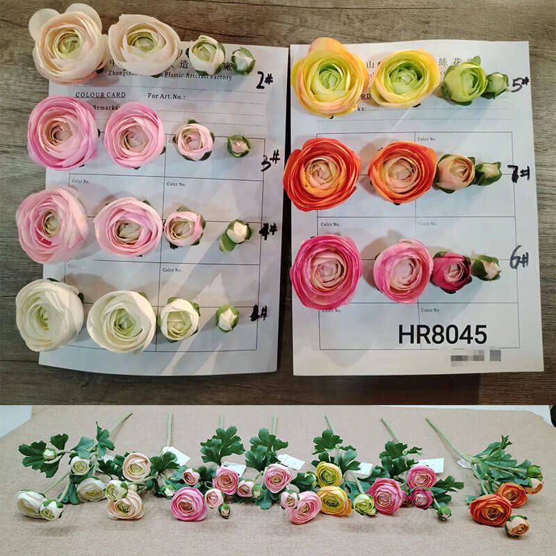 fake ranunculus flowers